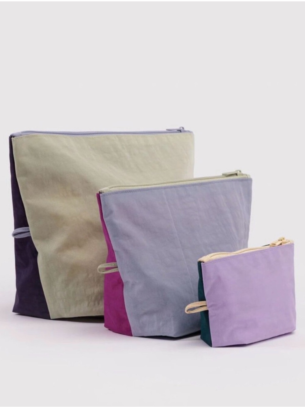 Baggu NWT Go Pouch Set - Blue Lagoon